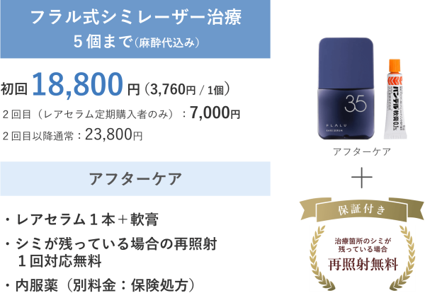 シミ取りレーザー5_価格_250425 シミ取りレーザー5_価格_250425